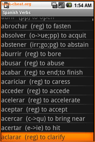 Spanish Verbs Pro screenshot