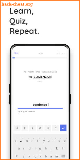 Spanish Verbs with Ella: study Spanish conjugation screenshot