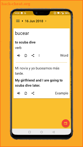 Spanish Word of the Day screenshot