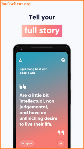 Spark Dating: Express yourself and meet new people screenshot