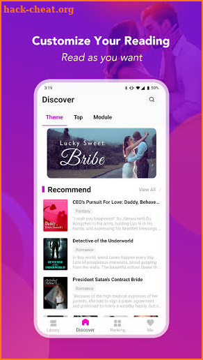 Spark Fiction - Read and Tell Web Novels App screenshot