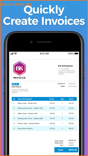 Spark: invoice maker & billing app screenshot