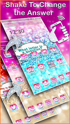 Sparkle Glitter Questions and Answers Theme screenshot