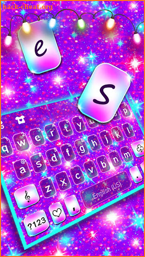 Sparkle Lights Keyboard Background screenshot