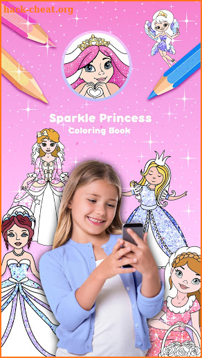 Sparkle Princess Coloring Book screenshot