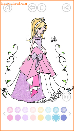 Sparkle Princess Coloring Book screenshot