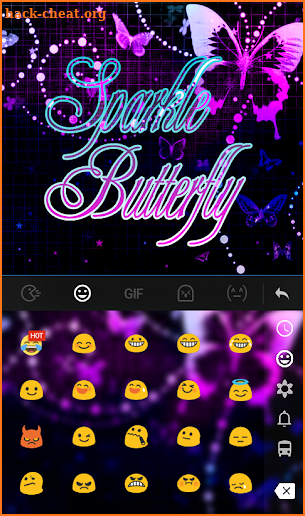 Sparkling Butterfly Keyboard screenshot