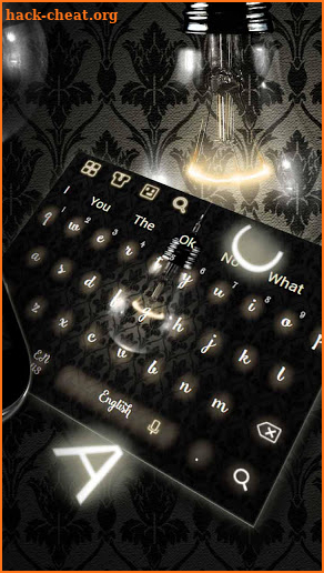 Sparkling Light Bulb Keyboard screenshot