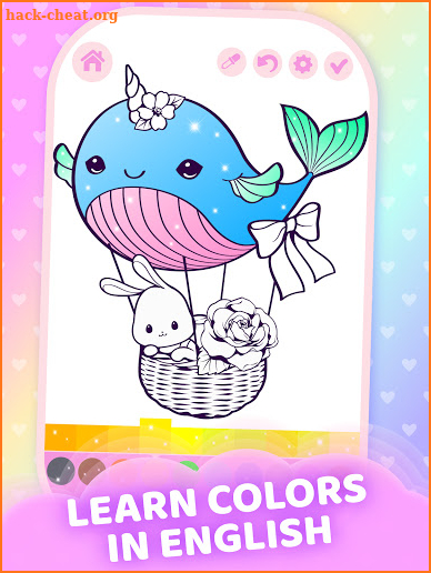 Sparkling Rainbow Unicorns Coloring Book For Kids screenshot