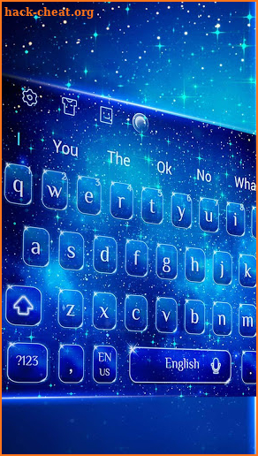 Sparkly Galaxy Keyboard screenshot