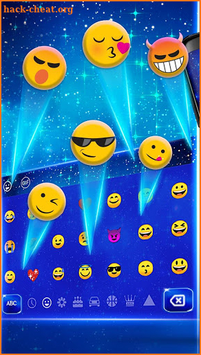Sparkly Galaxy Keyboard screenshot