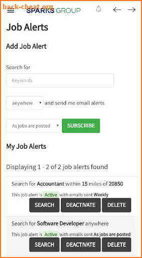 Sparks Group: Job Search and Career Management screenshot