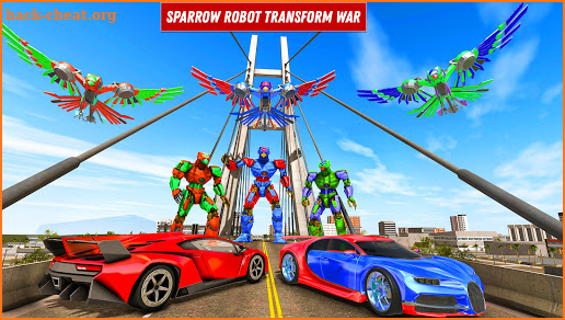 Sparrow Robot Car Games - Robot Transform Game screenshot