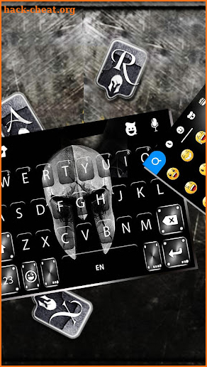 Sparta Metal Helmet Keyboard Theme screenshot