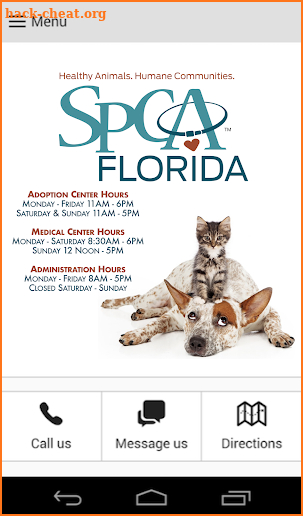 SPCA Florida Pet Portal screenshot