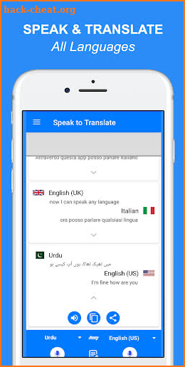 Speak and Translate All languages Voice Translator screenshot