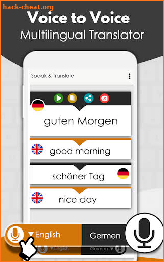 Speak and translate app - Voice translator screenshot