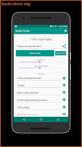Speak For Me - TTS Ad Free screenshot