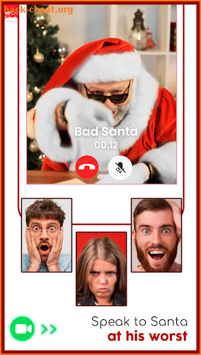 Speak to Bad Santa Claus - Christmas Video Call screenshot
