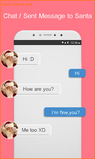 Speak to Santa Clause on fake video call & message screenshot