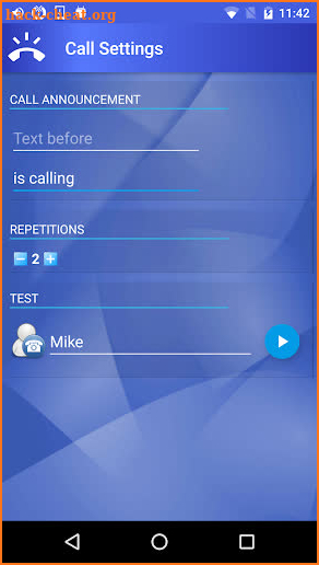 Speak Who is Calling Ringtone screenshot