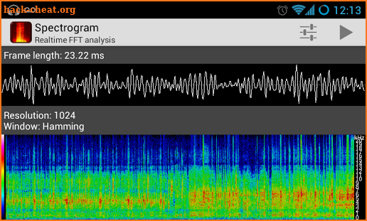 Spectrogram screenshot