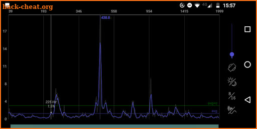 Spectrum RTA - audio analyzing tool screenshot