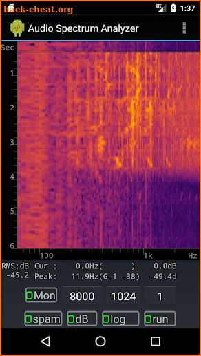 Spectrum Spectrogram Analyzer screenshot