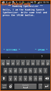Speech Synthesizer - Hawking screenshot