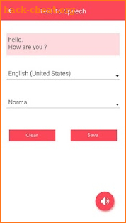 Speech to Text and Text to Speech screenshot