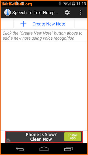 Speech To Text Notepad screenshot
