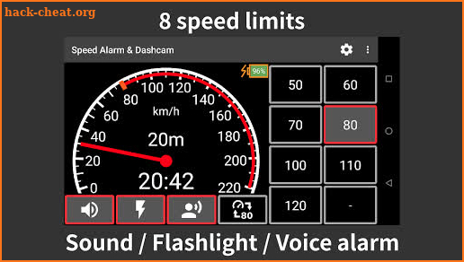 Speed Alarm & Dashcam screenshot
