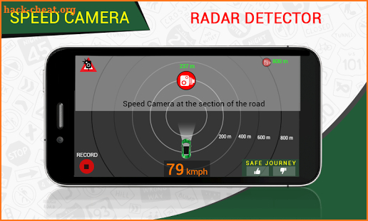 Speed Camera Detector Traffic RadarBot - Earth Map screenshot