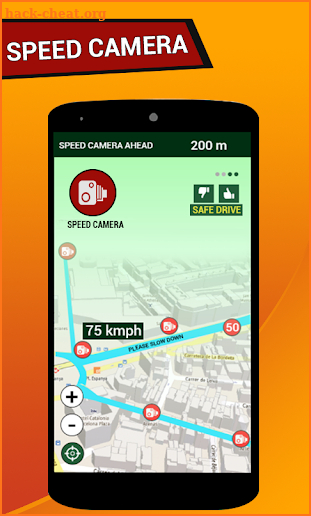 Speed Camera Radar on Road: Speedometer GPS & Maps screenshot