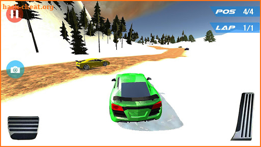 Speed Car Racing Snow Mountain screenshot