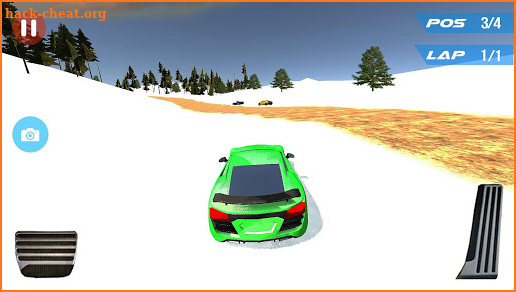 Speed Car Racing Snow Mountain screenshot