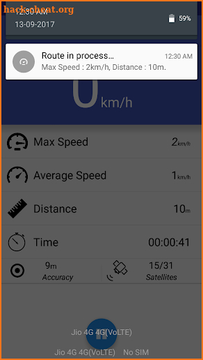 Speed-Detect : Speedometer / Altimeter/GPS Compass screenshot