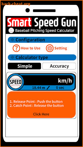 Speed Gun_Smart Speed Gun for baseball (SSGun) P screenshot