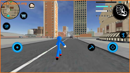 Speed sonc Stickman Rope Hero Gangstar Simulator screenshot