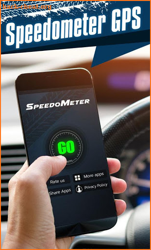 Speedometer: Car Heads Up Display GPS Odometer App screenshot