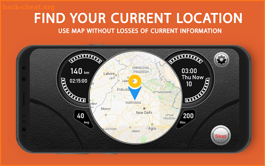 Speedometer HUD Speed Camera Detector & Find Maps screenshot