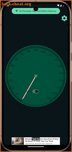 Speedometer widget screenshot