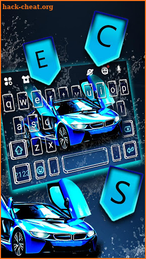 Speedy Sports Car Keyboard Theme screenshot