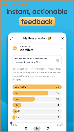 Speeko: AI for Public Speaking screenshot