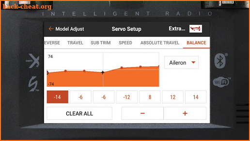 Spektrum AirWare™ iX12 screenshot