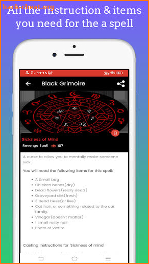 Spell Book : The Black Grimoire-The Book Of shadow screenshot