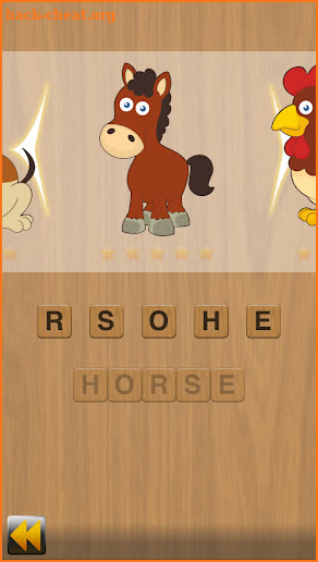 Spelling game screenshot