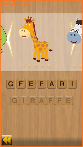 Spelling game screenshot