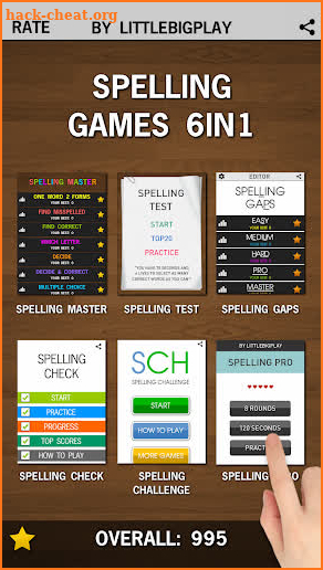 Spelling Games Bundle Pack 6in1 screenshot