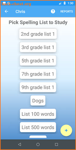 Spelling Test Practice screenshot